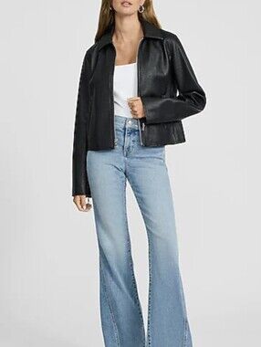 Express Mid Rise Light Wash  '70s Flare Jeans 0L Size